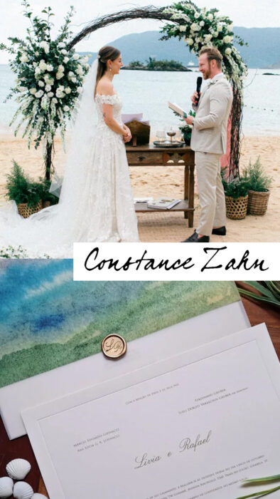 Convite de casamento da Art Invitte em matéria do site Constance Zahn Livia e Rafael