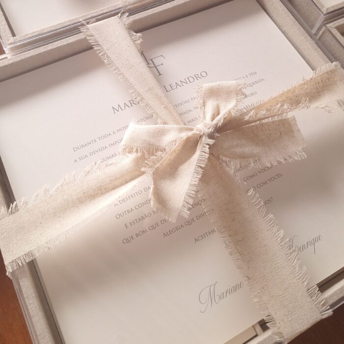 Mensagem para os padrinhos nas caixas