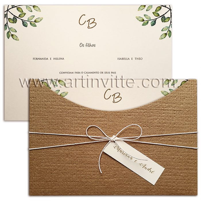 Fazer convite online convite digital Casamento Campestre