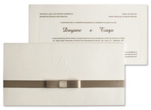 Convite de casamento Art Invitte Convites - Carteira CT-009