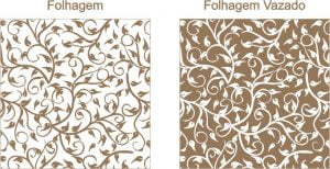 Estampa Folhagem para convites