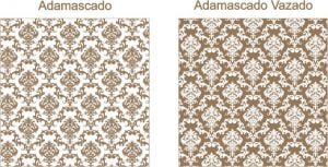Estampa para convite Adamascado