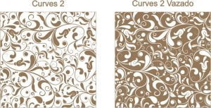 Estampa para convite Curves 2