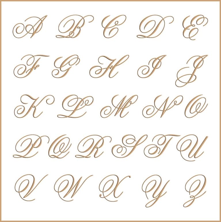 Letras e Fontes para brasões e monogramas | Convites de casamento