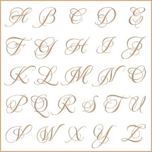 Letras e fontes para brasão e monograma - MeaCulpa